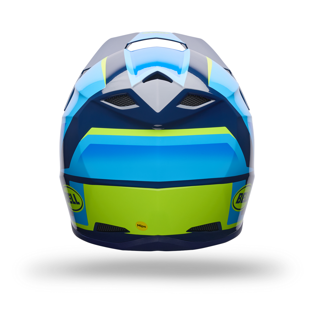 Casco Moto Mx-10 Mips Spiral Azul Vapor Bell
