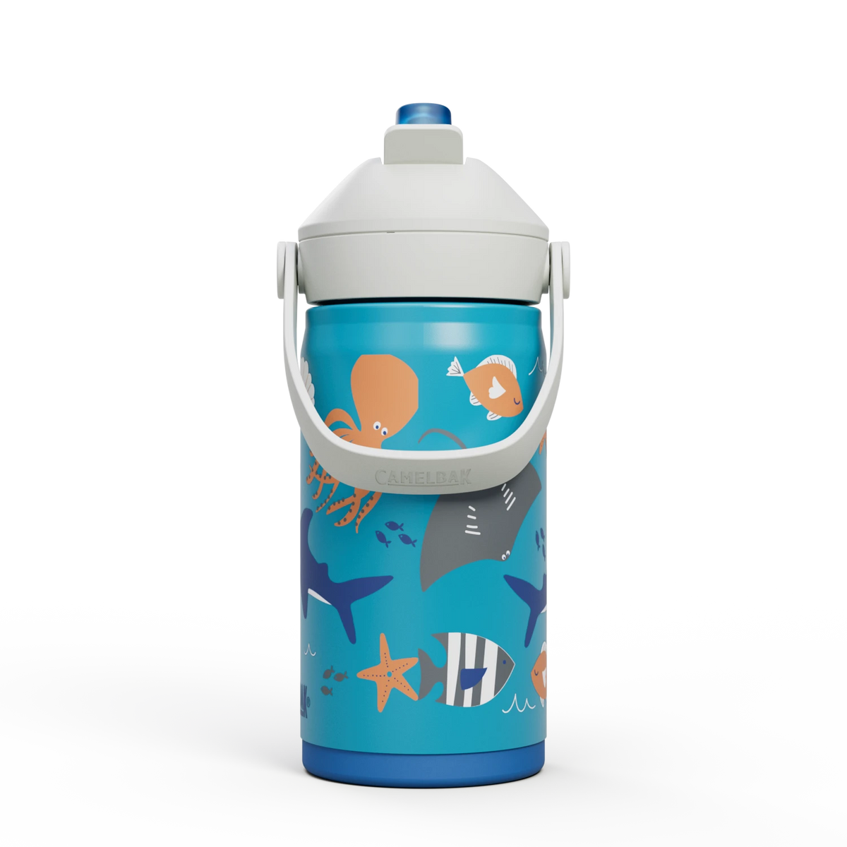 Botella Hidratacion Niño Thrive Flip Straw 350ml Azul Camelbak