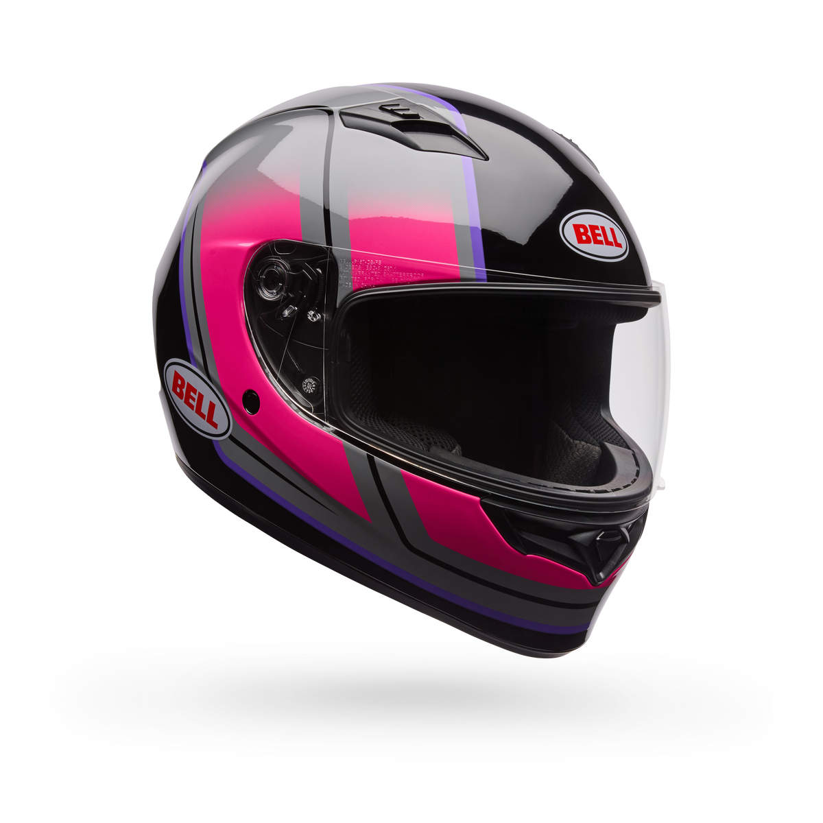 Casco Moto Calle Qualifier Grid Gris/Rosado Bell