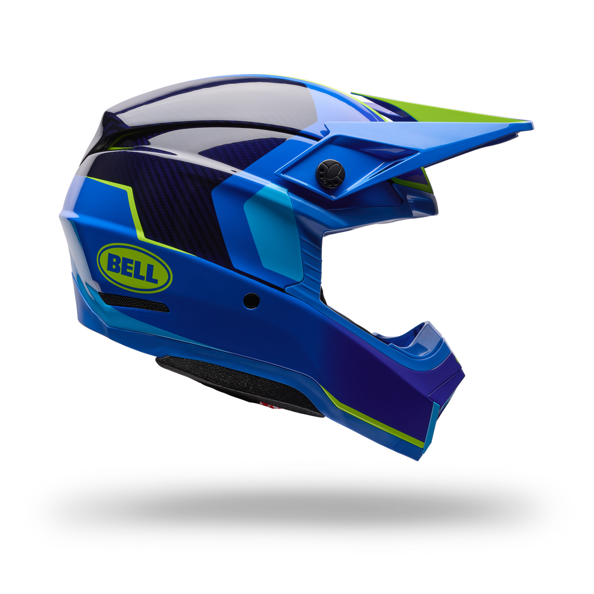 Casco Moto Moto-10 Gp Vector Azul Bell