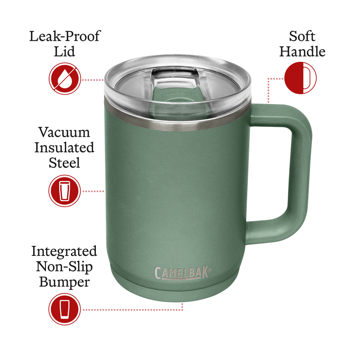 Vaso Hidratación Thrive Vss 470 cc Verde Camelbak