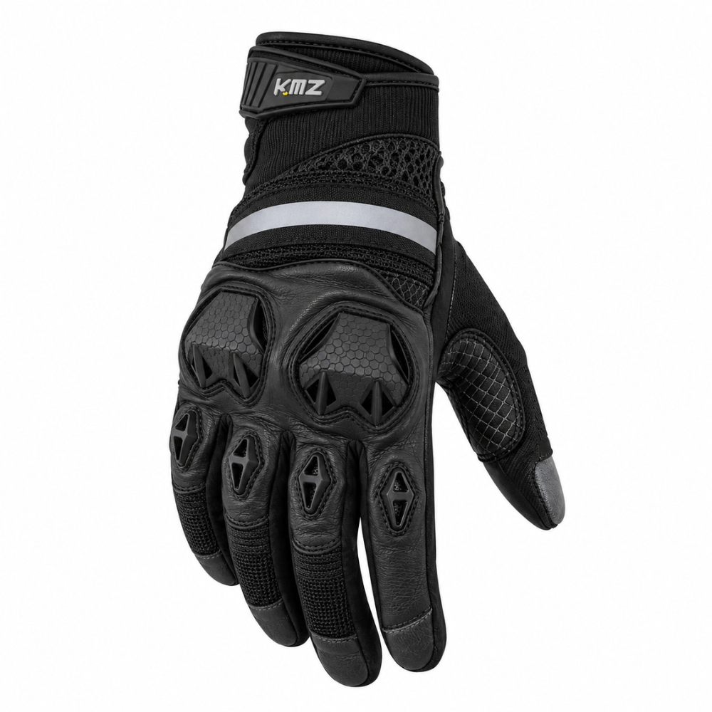 Guantes Moto Calle Sand Negro Kmz