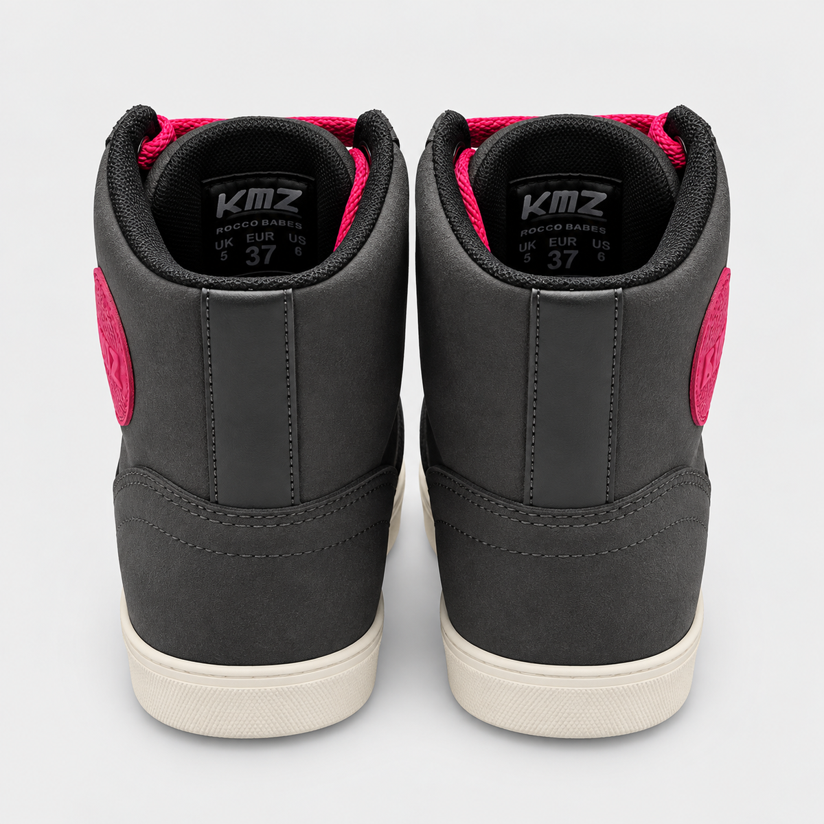 Zapatos Moto Calle Mujer Poco Suede Gris KMZ