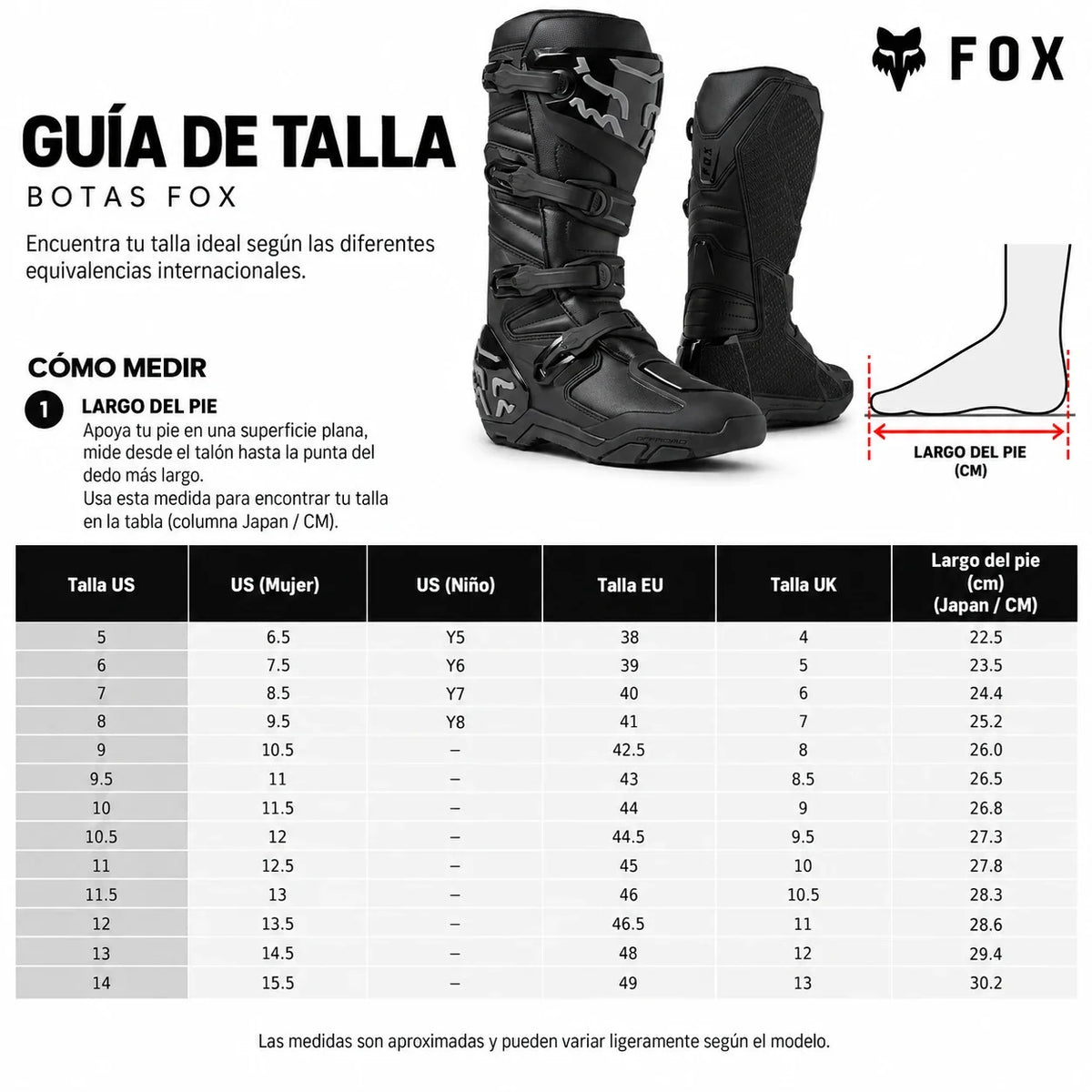 Botas Moto Comp X Negro Fox