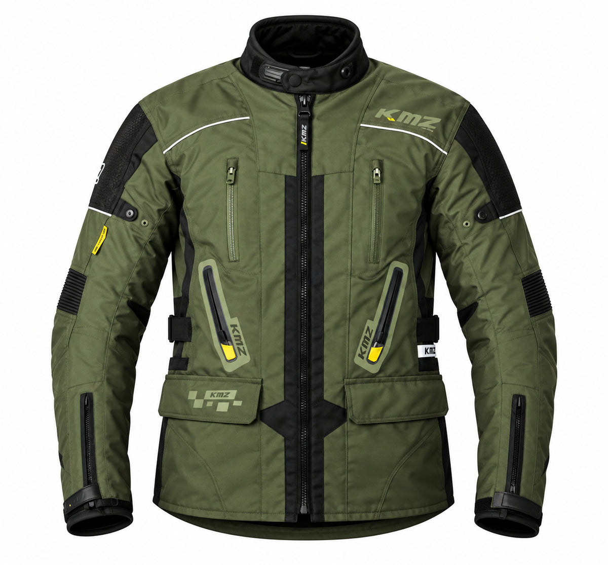 Chaqueta Moto Calle Prime Nomad Verde Kmz