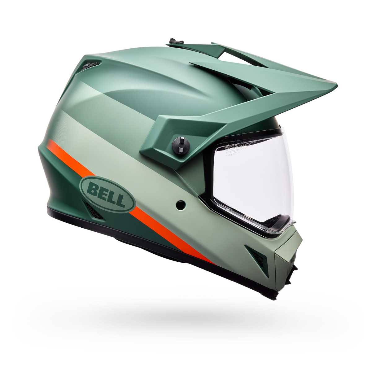 Casco Moto Calle MX-9 ADV Trail Verde/Naranjo Bell