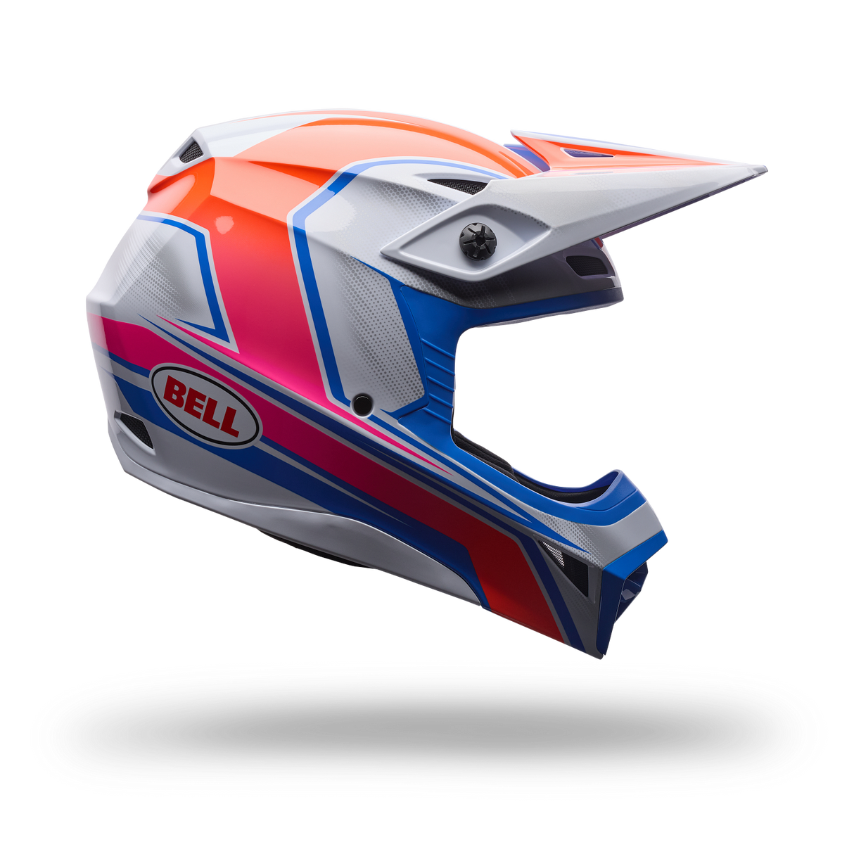 Casco Moto Mx-10 Mips Speedway Blanco/Azul Bell