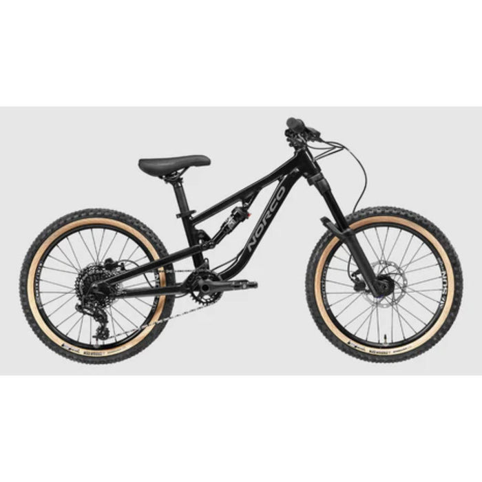 Bicicleta Niño Fluid FS 2.2 Aro 20 NegroGris Norco