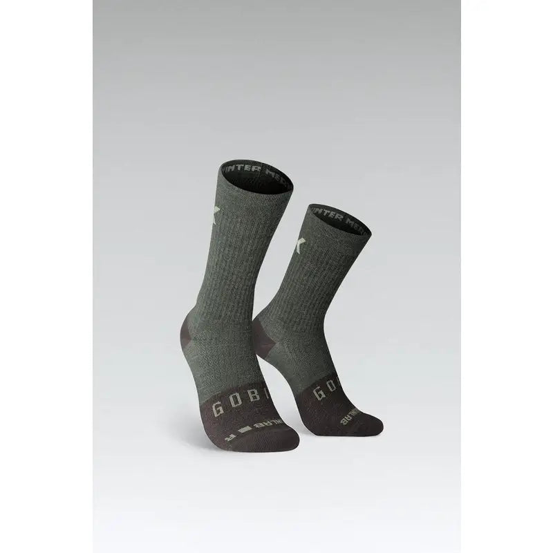 Calcetines Bicicleta Ruta Winter Merino Verde Gobik