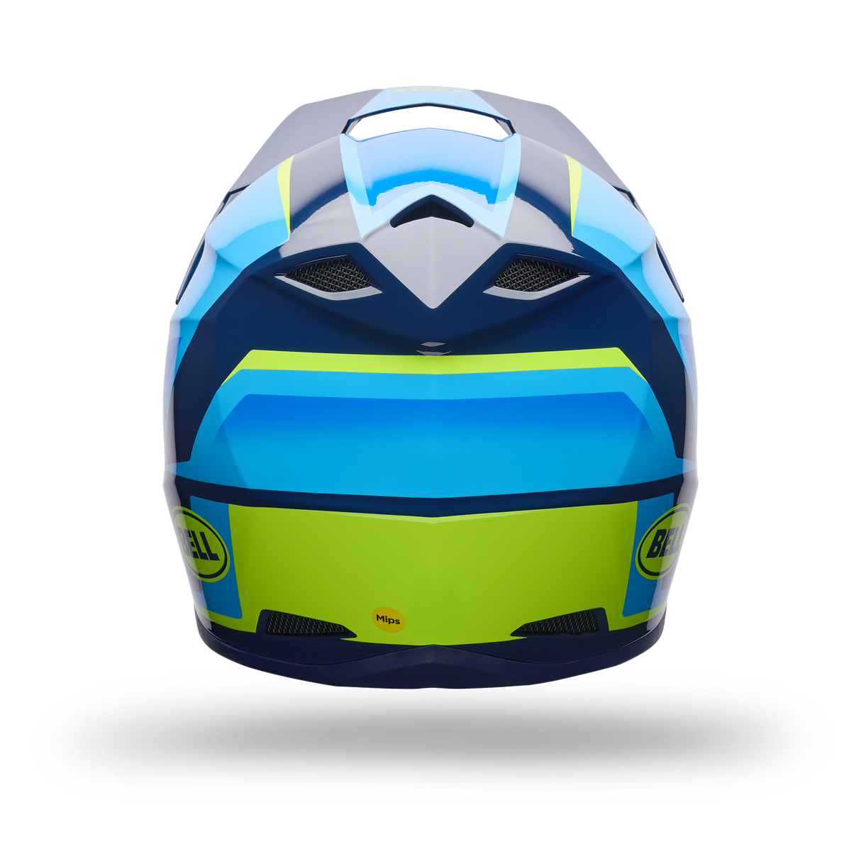 Casco Moto Mx-10 Mips Spiral Azul Vapor Bell