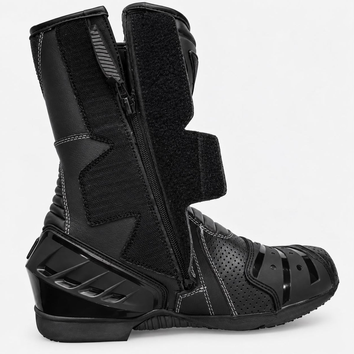 Zapatos Moto Calle Large Negro KMZ