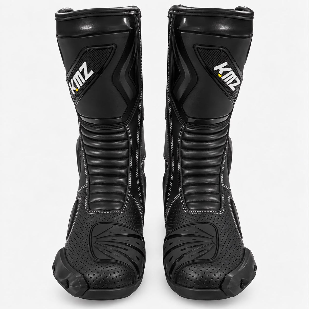 Zapatos Moto Calle Bomber Negro KMZ