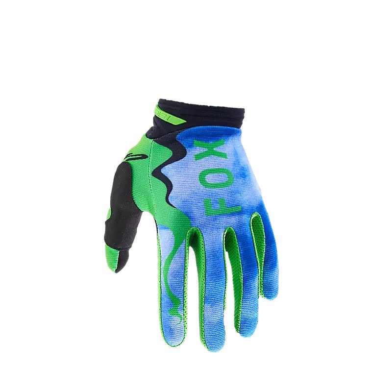 Guantes Moto 180 Atlas Celeste/Verde Fox - Gris / XXL