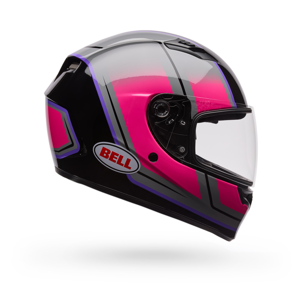Casco Moto Calle Qualifier Grid Gris/Rosado Bell