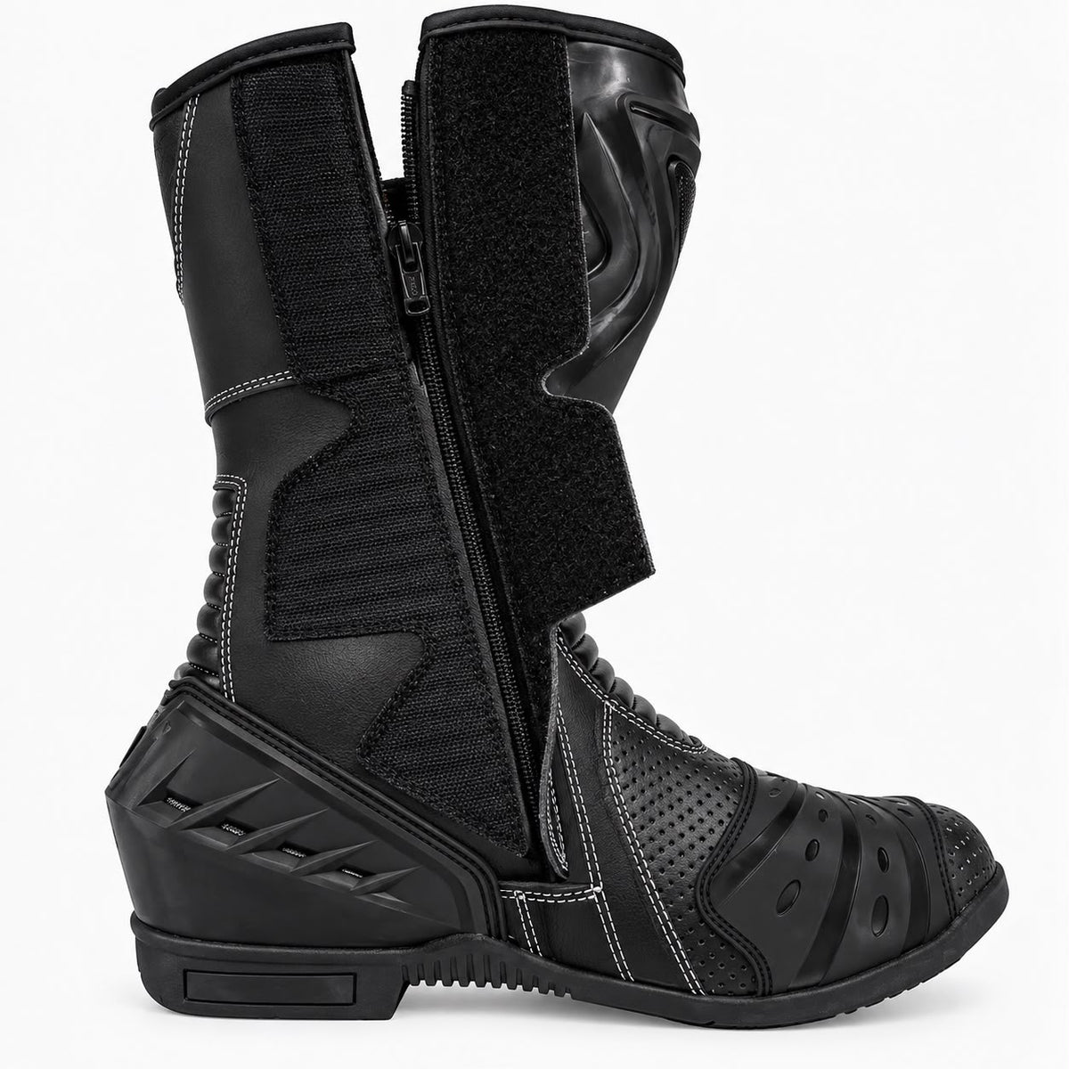 Zapatos Moto Calle Bomber Negro KMZ