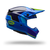 Casco Moto Moto-10 Gp Vector Azul Bell