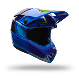 Casco Moto Moto-10 Gp Vector Azul Bell