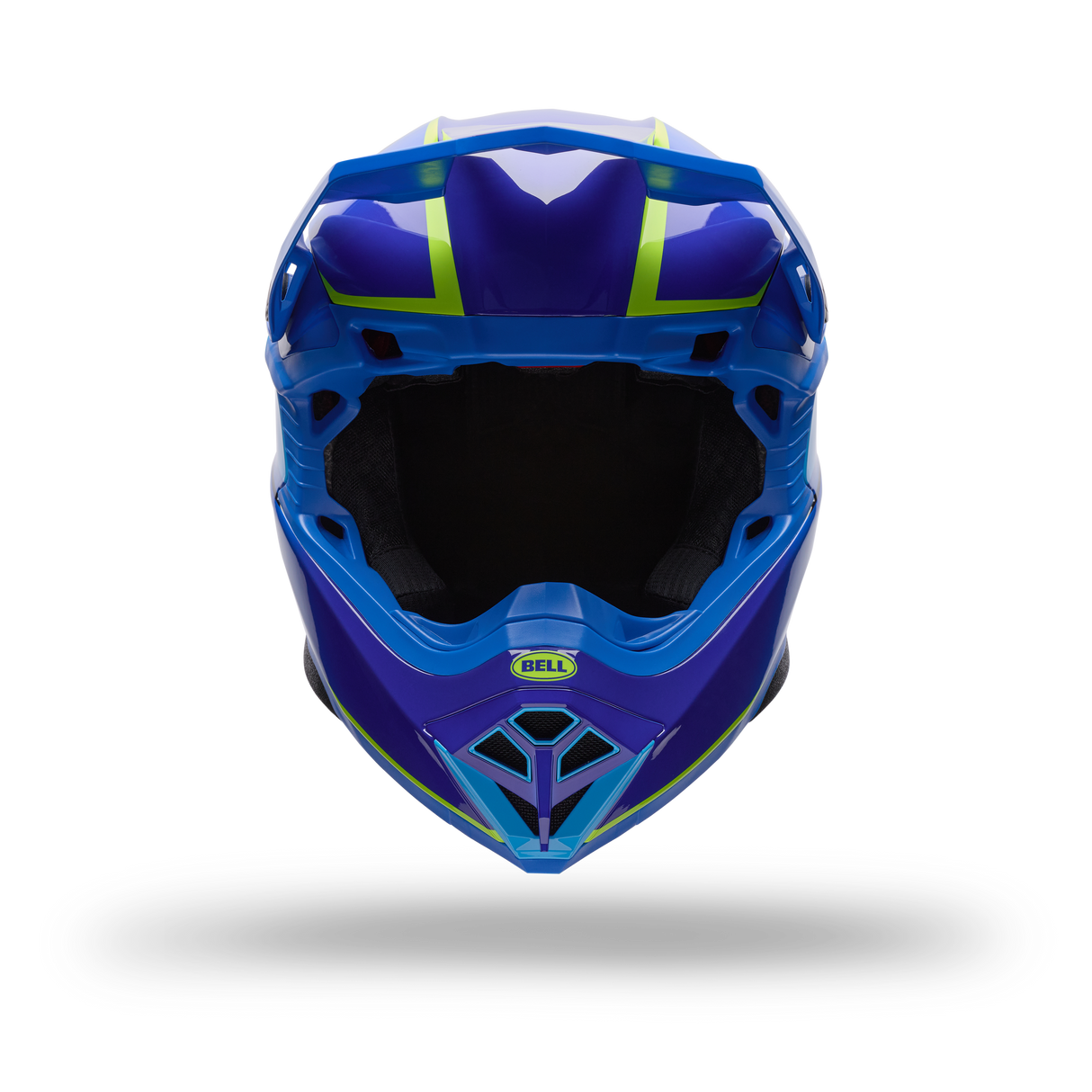 Casco Moto Moto-10 Gp Vector Azul Bell