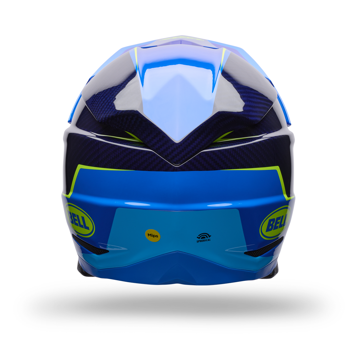 Casco Moto Moto-10 Gp Vector Azul Bell