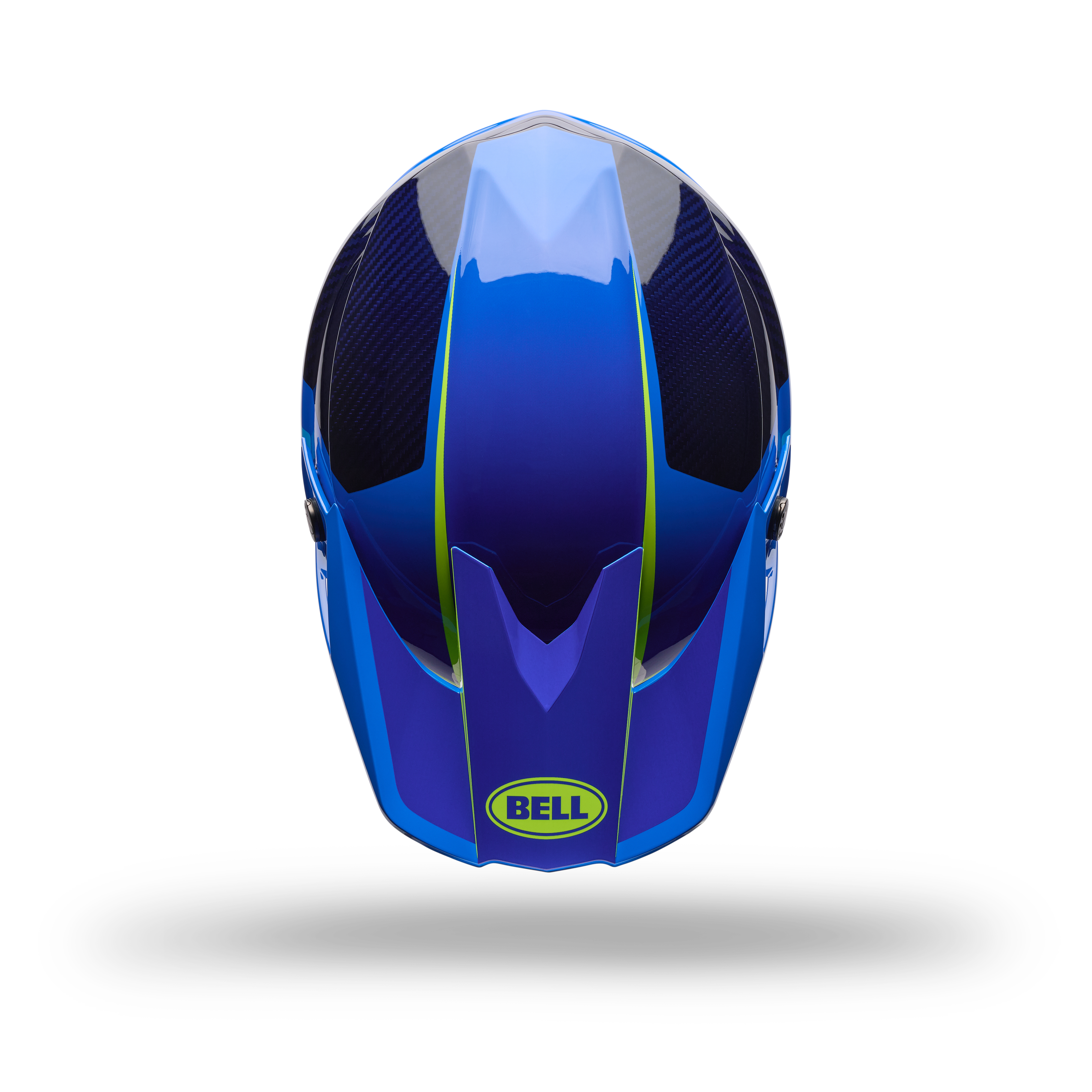Casco Moto Moto-10 Gp Vector Azul Bell