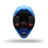 Casco Moto Moto-10 Gp Vector Azul Bell