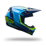 Casco  Moto  Mx-10 Mips Spiral Azul Bell