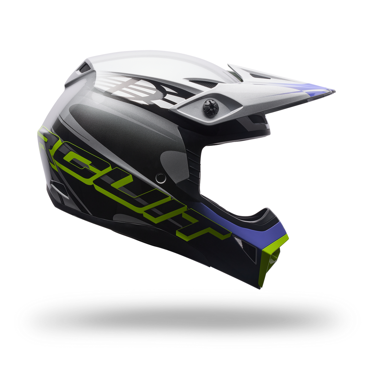 Casco Moto Mx-10 Mips Intake Negro/Plata Bell