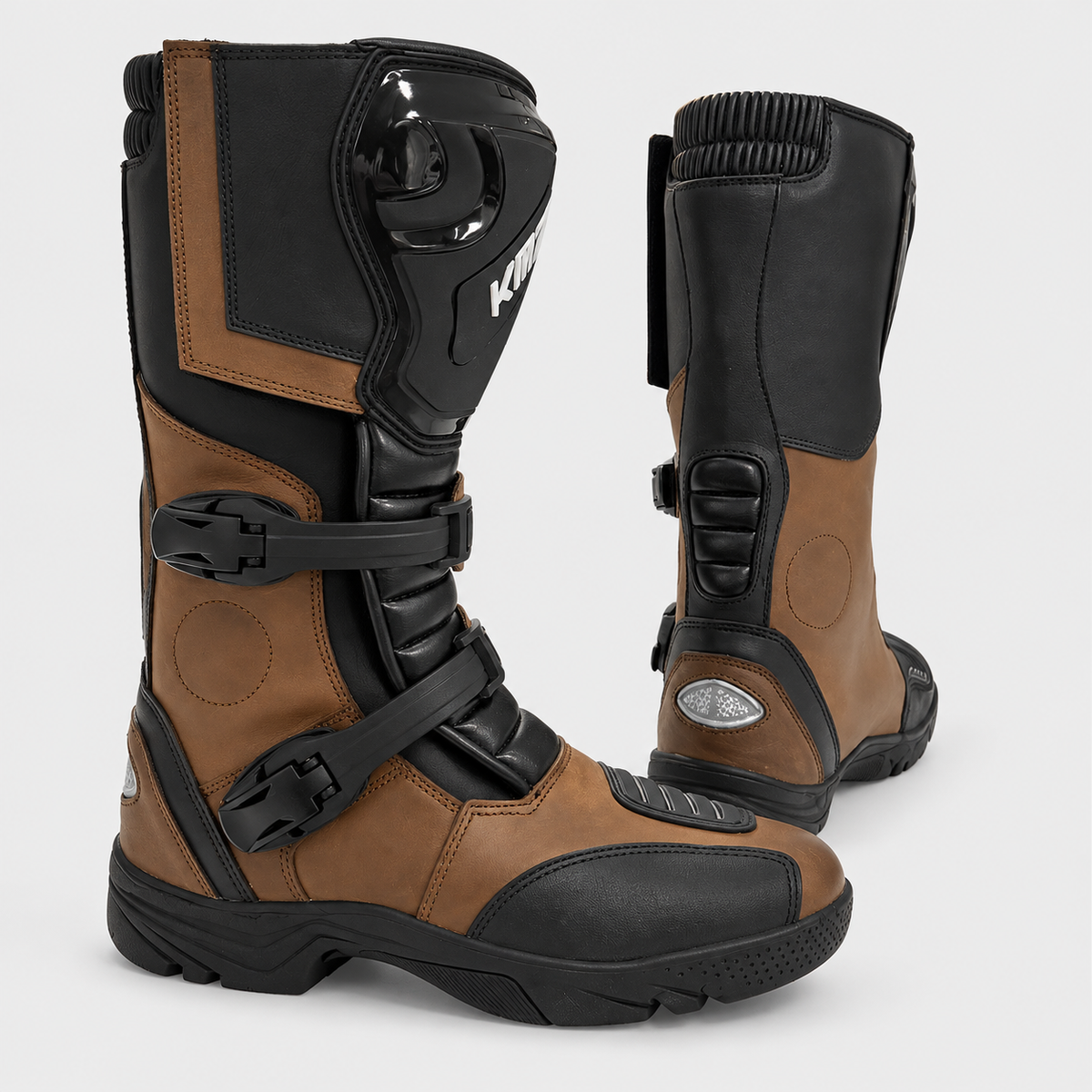 Botas Moto Calle Bravo Negro KMZ