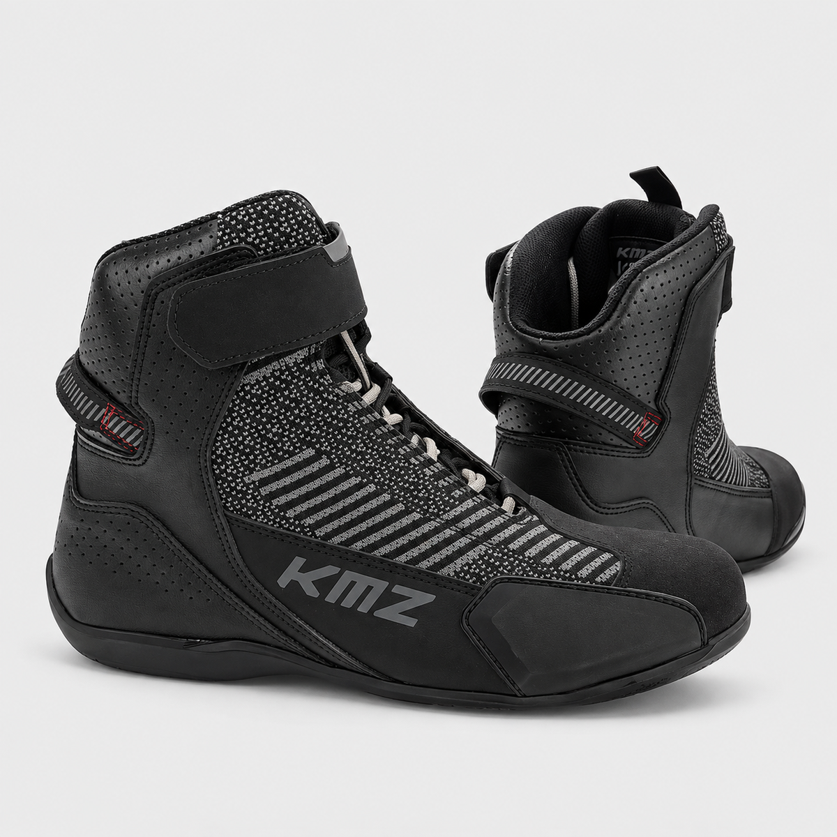 Zapatos Moto Calle Brock Negro KMZ