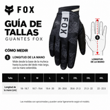Guantes Moto 180 Bnkr Negro Fox