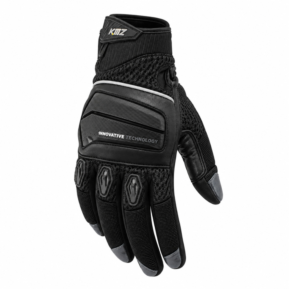 Guantes Moto Calle Foster Negro/Gris KMZ