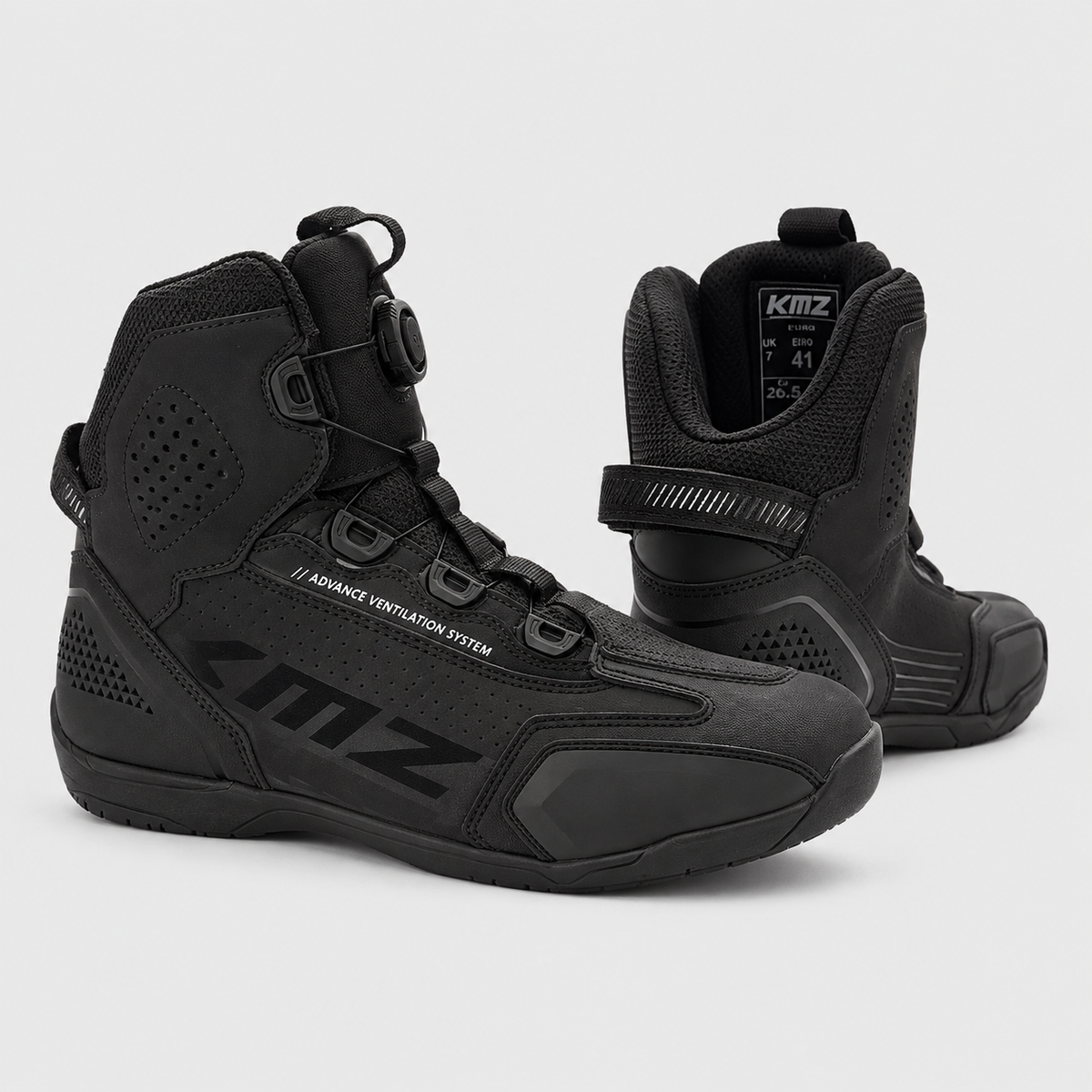 Zapatos Moto Calle Vivian Negro KMZ