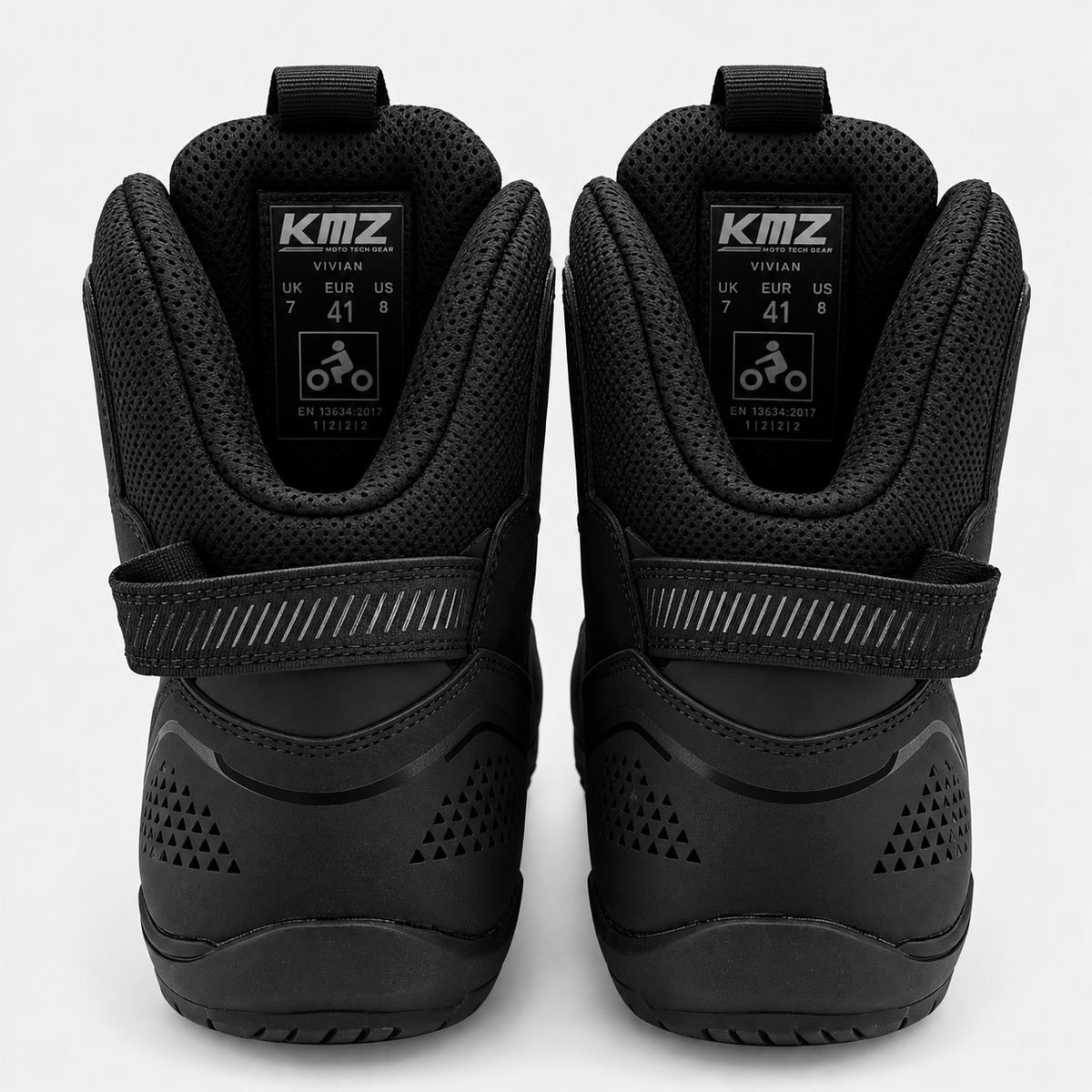 Zapatos Moto Calle Vivian Negro KMZ