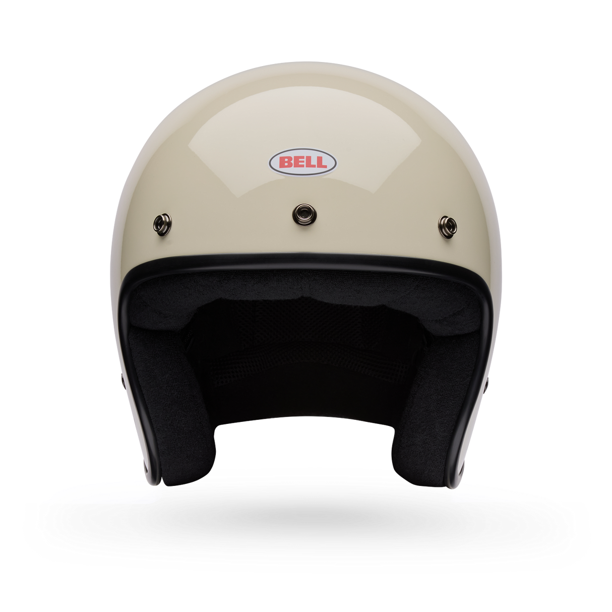 Casco Moto Calle Magnum Solid Crema Bell
