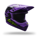 Casco Moto Niño Mx-10 Mips Amber Negro/Morado Bell