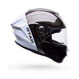 Casco Moto Calle Racestar Dlx Strike Blanco/Negro Bell