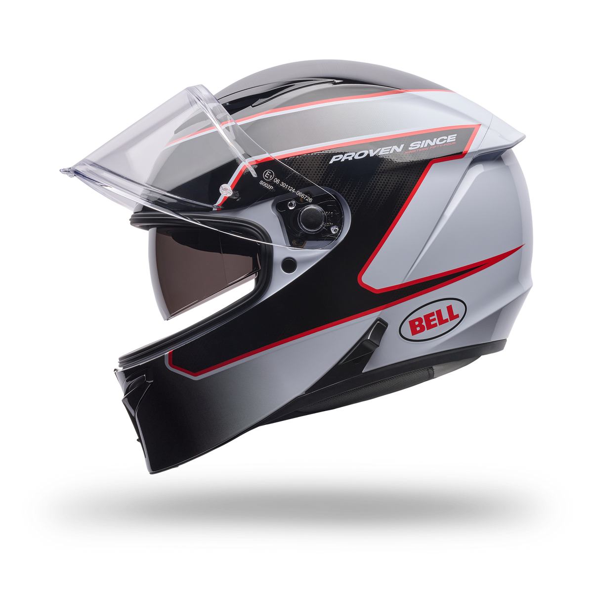 Casco Moto Calle Lithium Mips Flux Blanco/Negro Bell