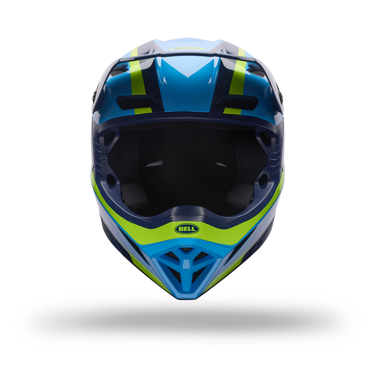 Casco Moto Mx-10 Mips Spiral Azul Vapor Bell