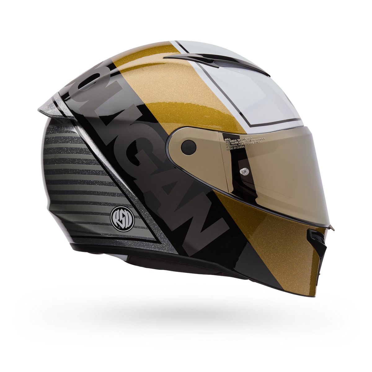 Casco Moto Calle Lithium Mips Plus Rsd Blanco/Dorado Bell