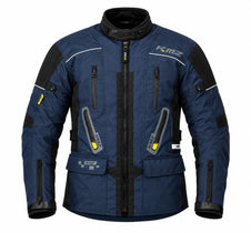Chaqueta Moto Calle Prime Nomad Azul Kmz