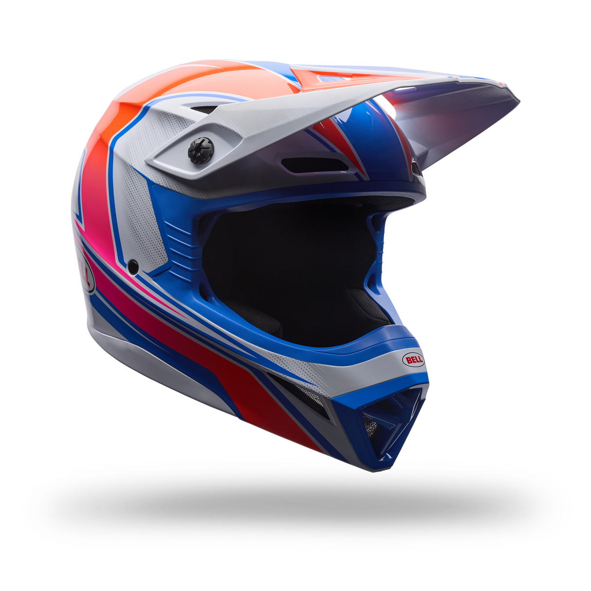 Casco Moto Mx-10 Mips Speedway Blanco/Azul Bell