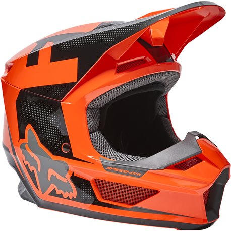 Casco Moto Niño V1 Dier Ece Naranjo Fox - Naranja / L