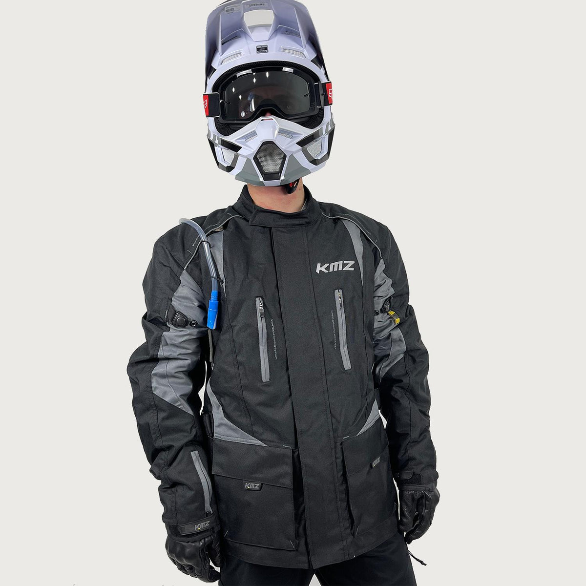 Chaqueta Moto Calle Camello Negro/Gris KMZ - Negro / XXL