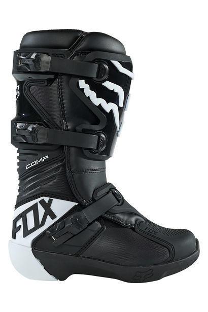 Botas Moto Niño Comp Negro Fox —