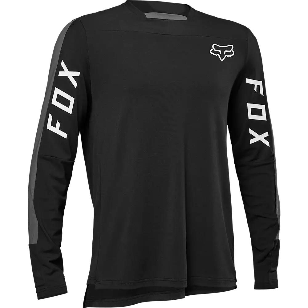 Polera Bicicleta Defend Pro Manga Larga Negro Fox —