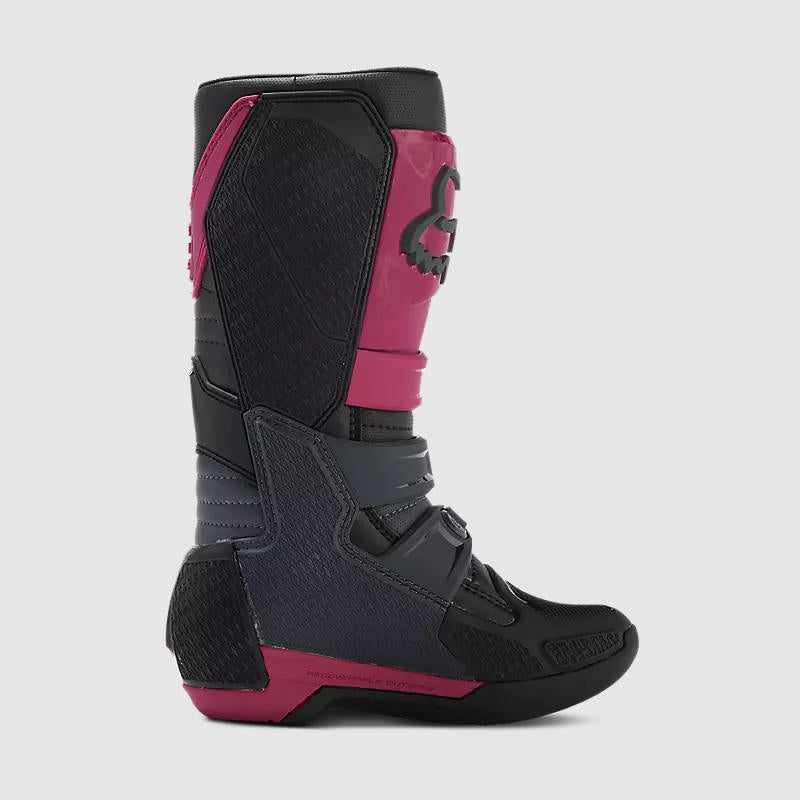 Botas Moto Mujer Comp Morado Fox —