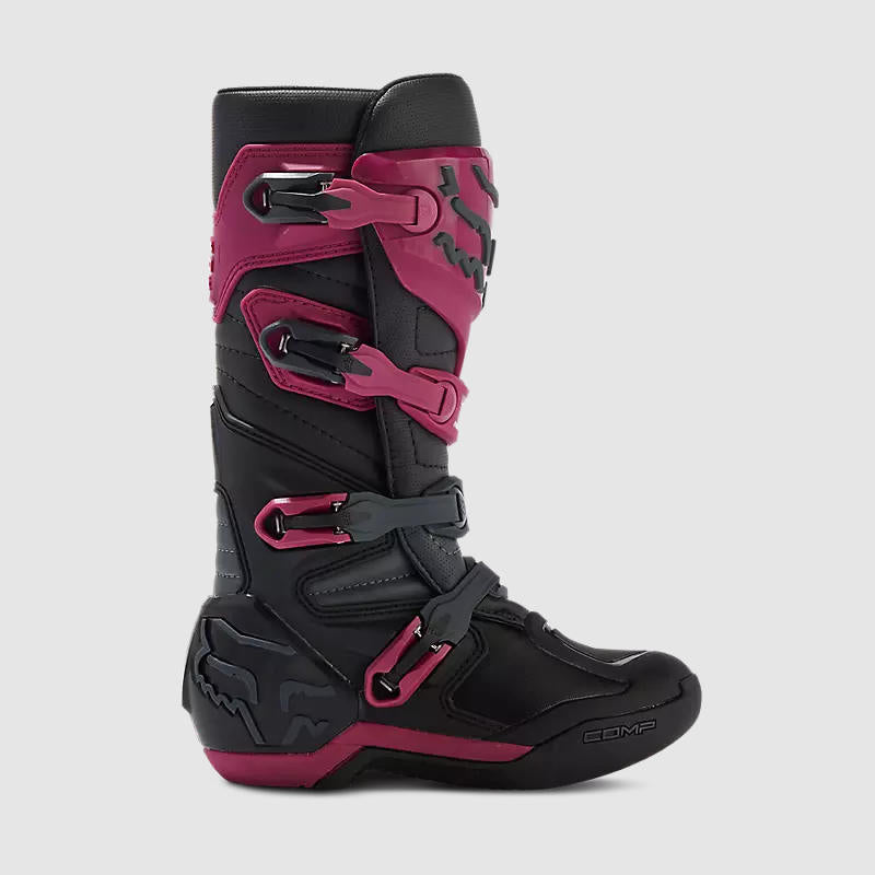 Botas Moto Mujer Comp Morado Fox — - Main Image