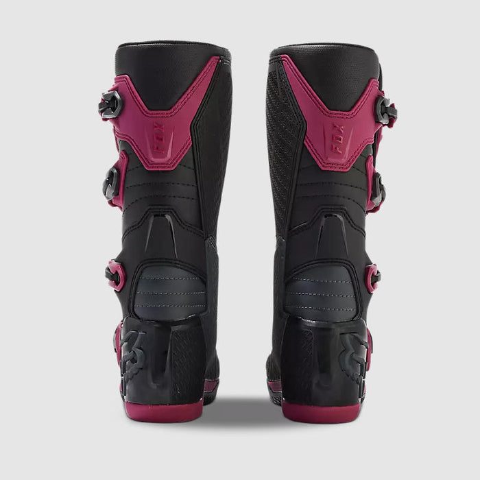 Botas Moto Mujer Comp Morado Fox —