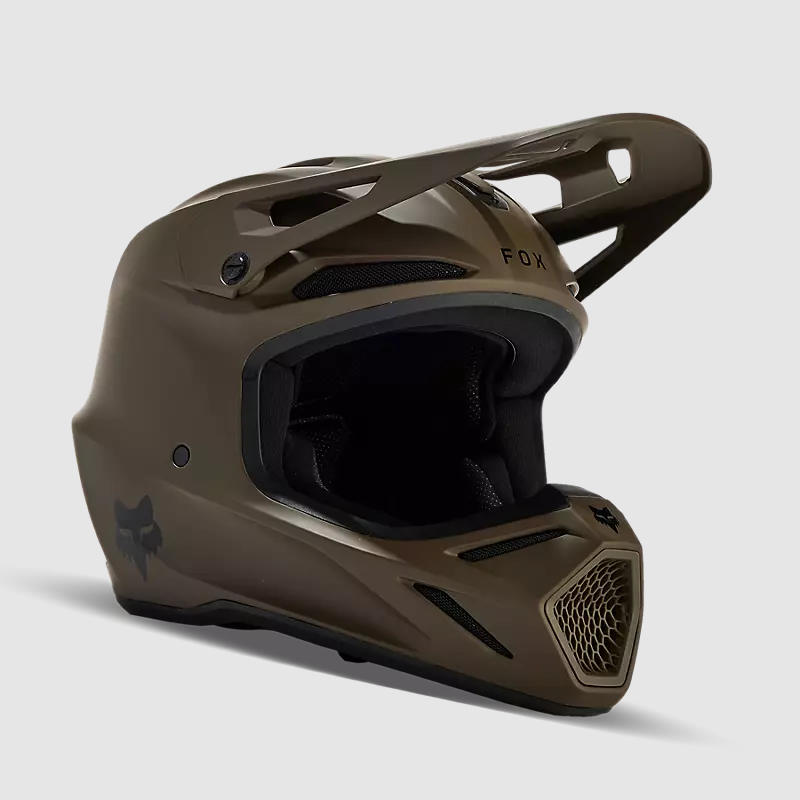 Casco Moto V3 Solid Cafe Matte Fox