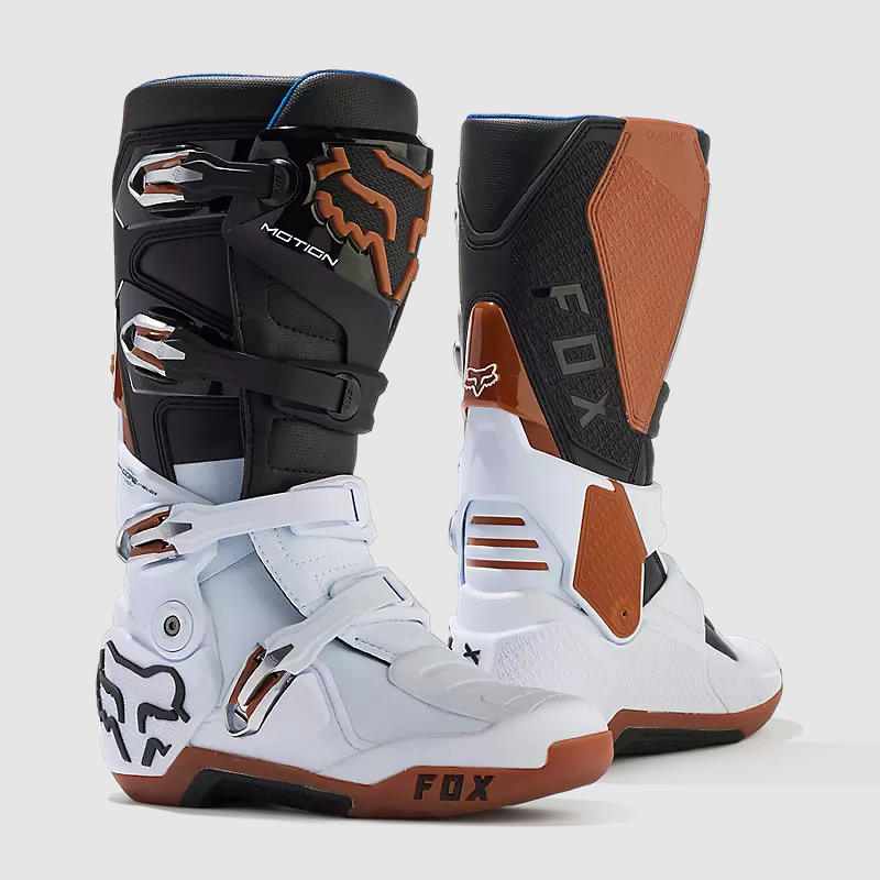 Botas Moto Motion Negro/Blanco Fox — Trailstore.cl